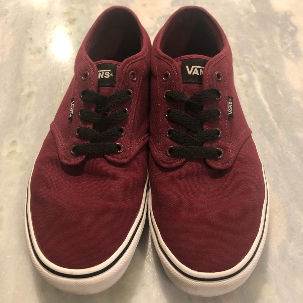 Men’s Vans Burgundy Atwood Low Tops
